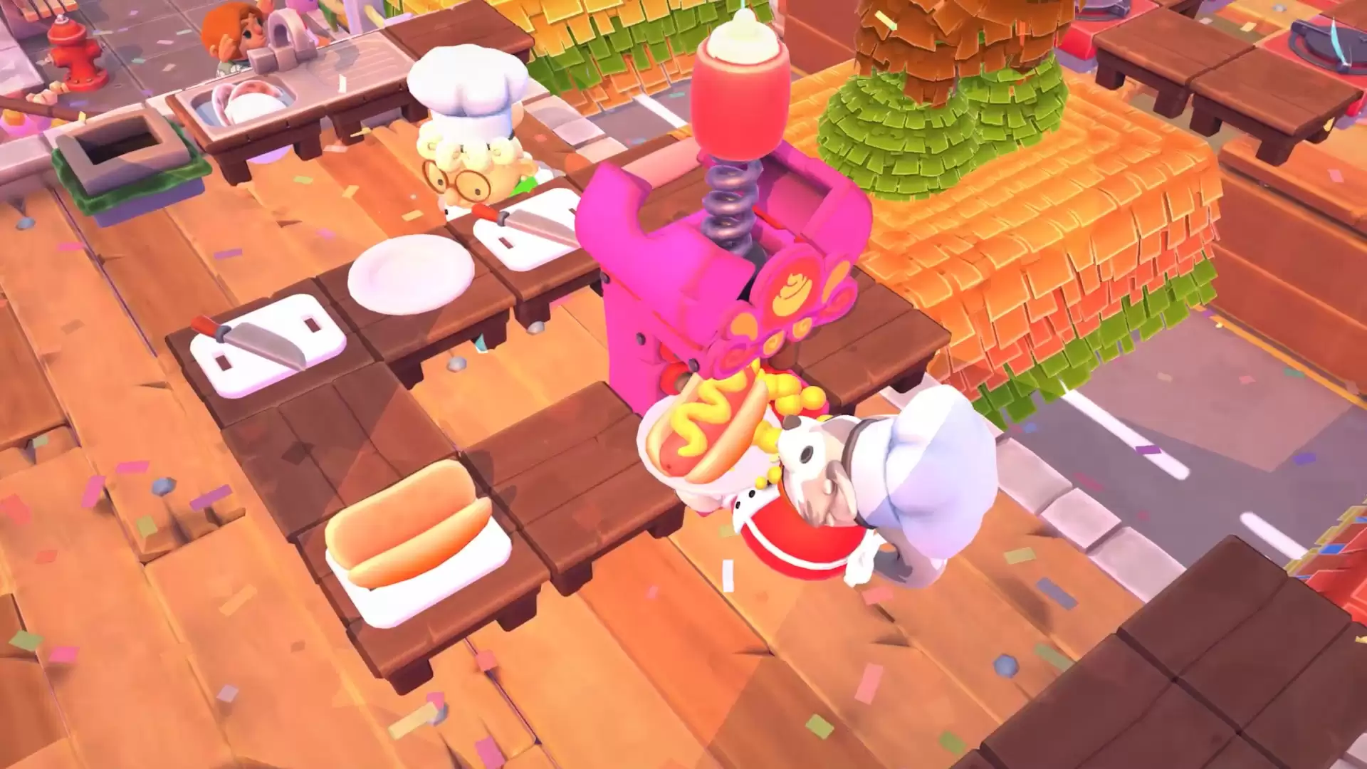 《煮糊了2 分手厨房2 Overcooked2》Switch美版中文版NSP下载 – 含1.0.19补丁+5DLC-17ns一起游戏网