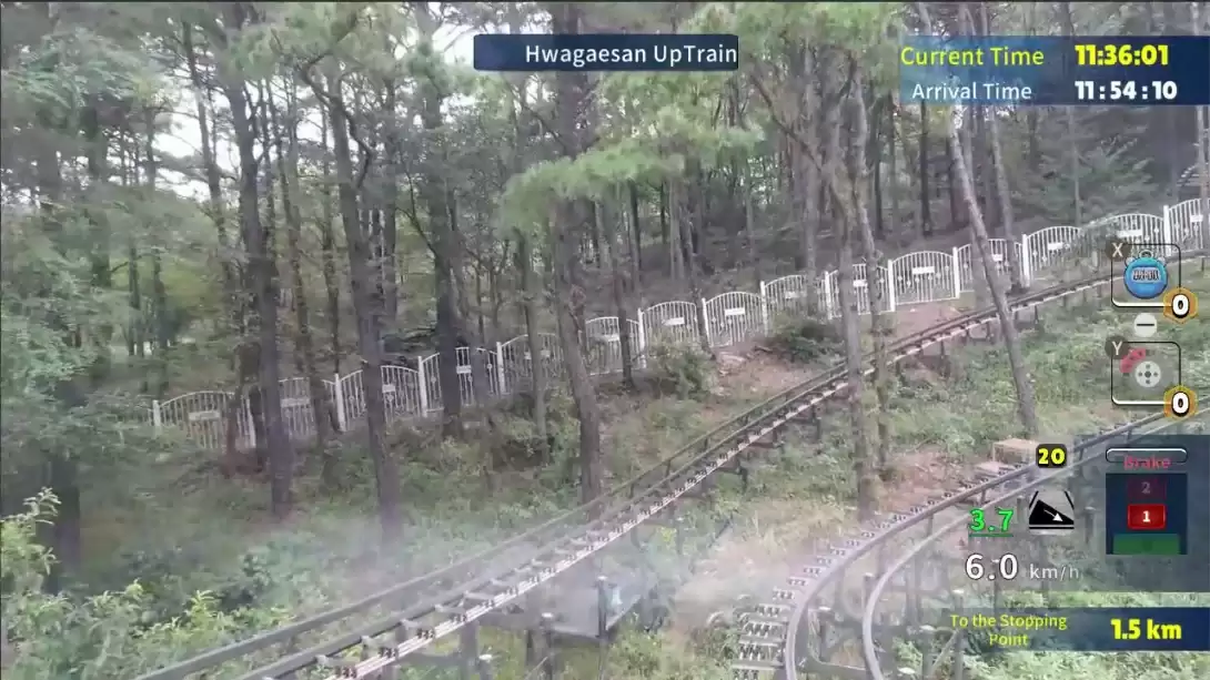【美版】韩国单轨列车全景线 华盖山 .Korean Monorail Panorama Line Hwagaesan 中文