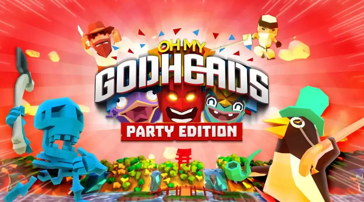 《我的天呐：派对版 Oh My Godheads: Party Edition》Switch英文版NSP下载 – 含1.0.0补丁-17ns一起游戏网