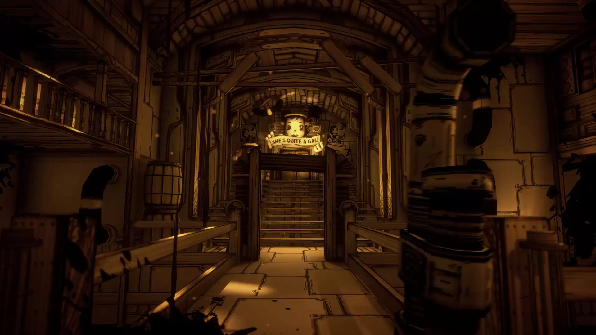 《班迪与墨水机器 Bendy and the Ink Machine》Switch美版中文NSZ下载 – 含2.0.2a补丁-17ns一起游戏网