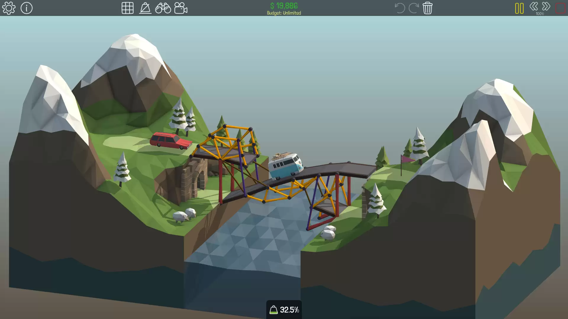 《桥梁建筑师 Poly Bridge》Switch中文版NSP下载 – 含1.1.0补丁-17ns一起游戏网