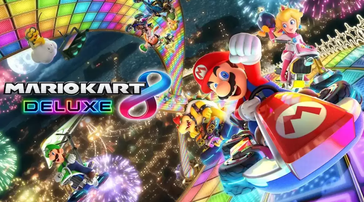 《马里奥赛车8豪华版 Mario Kart 8 Deluxe》Switch中文版NSP下载 – 含3.0.5补丁+1DLC-17ns一起游戏网