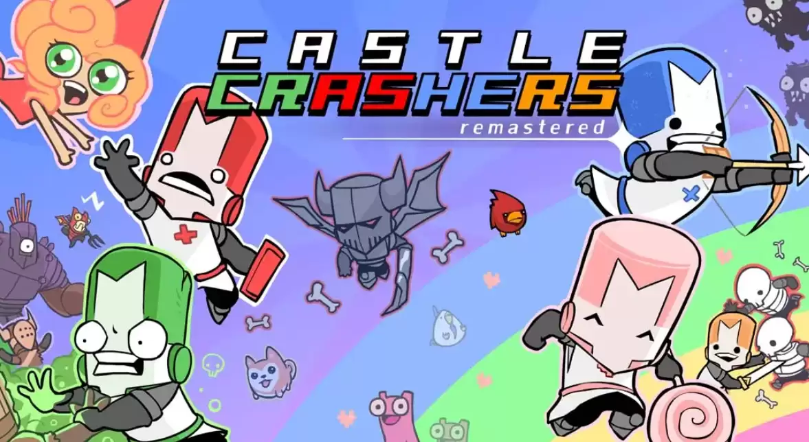 《城堡毁灭者 重置版 Castle Crashers Remastered》Switch美版中文NSP下载 – 含1.0.7补丁-17ns一起游戏网