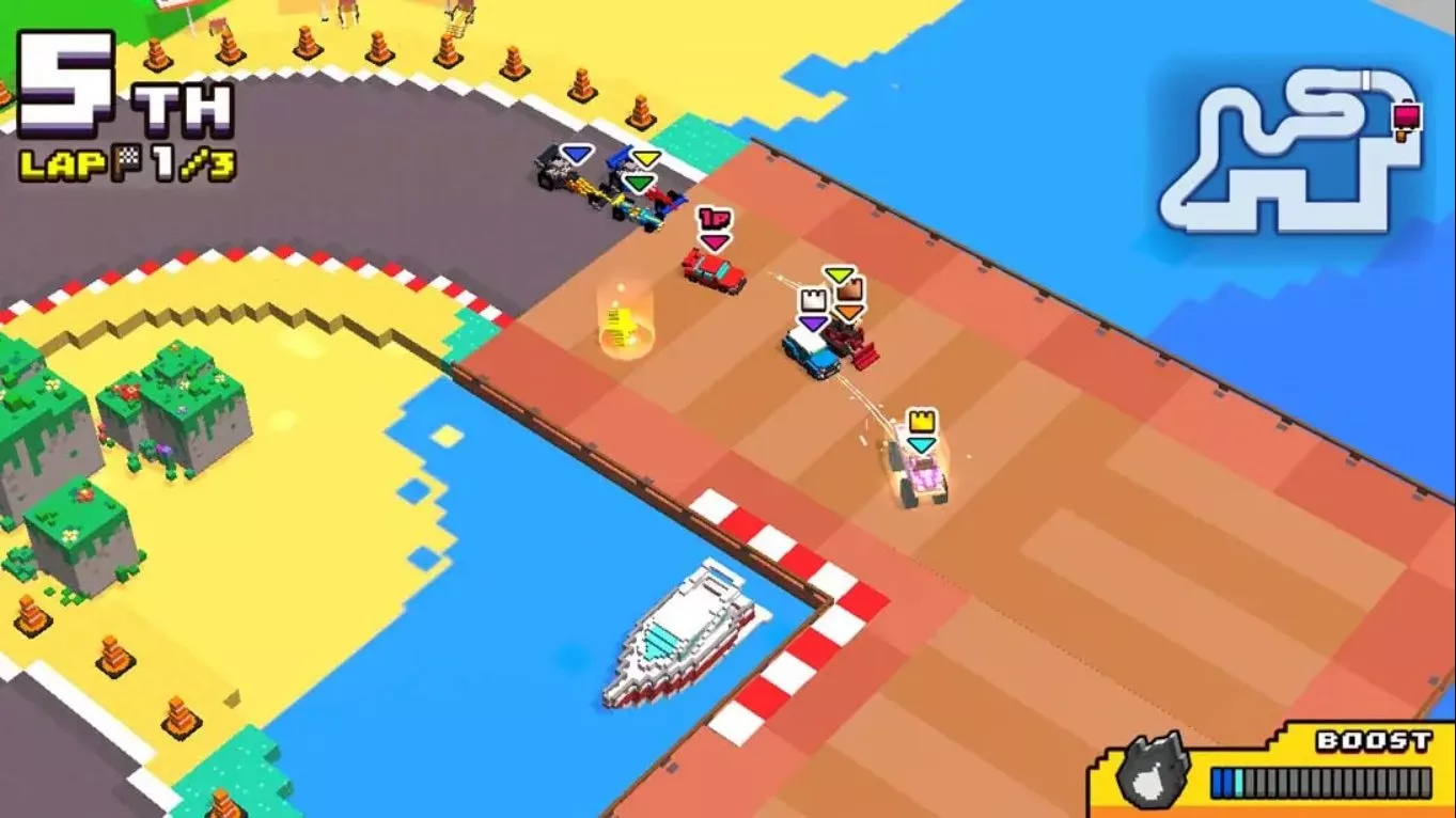 【美版】方块职业赛车手 .Chiki-Chiki Boxy Racers 中文